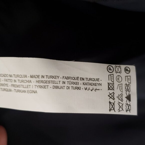 Zara Houndstooth Blazer Suit Jacket Coat Navy Blue Sz Men's 40 Regular Fit Lined - Picture 13 of 13